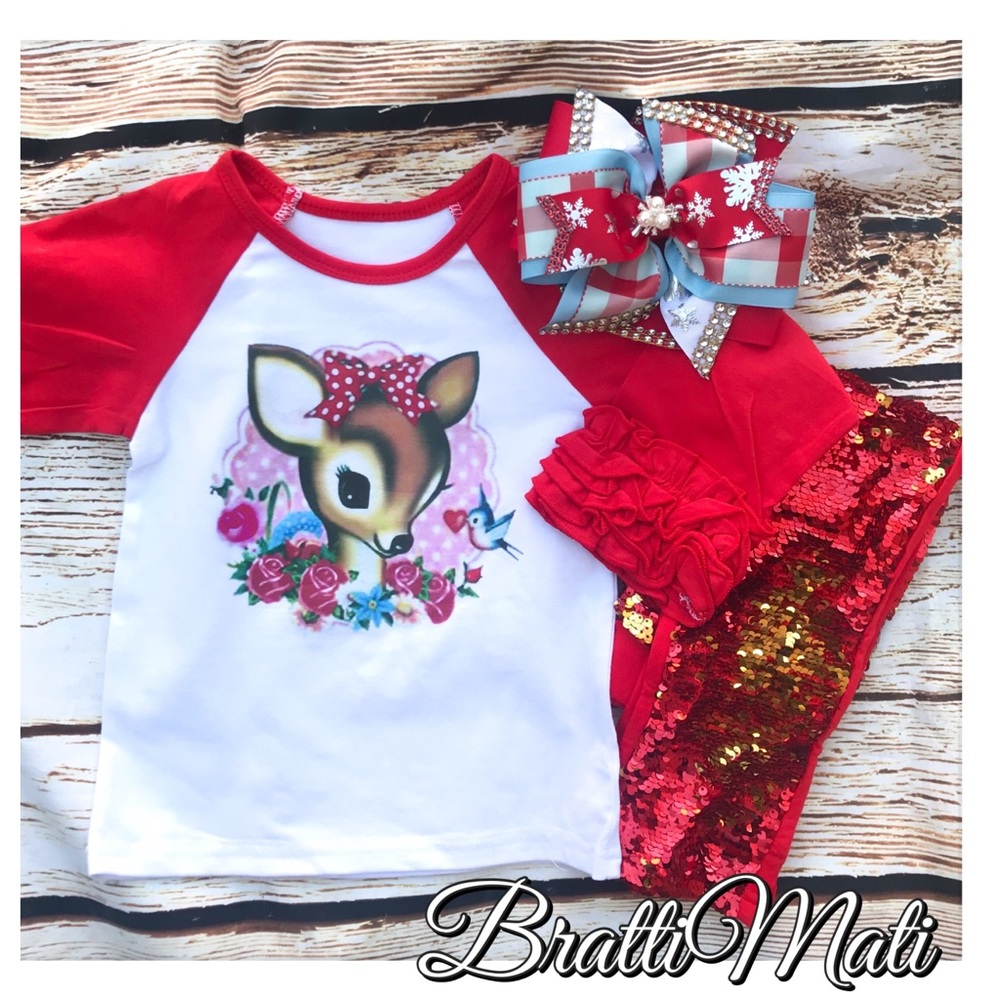 Custom Ruffle Raglan shirt